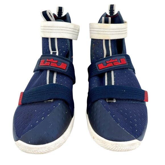 Nike LeBron Soldier Ten SFG USA Olympic Obsidian Red White Blue US7Y / EU40 shoe - Picture 1 of 8